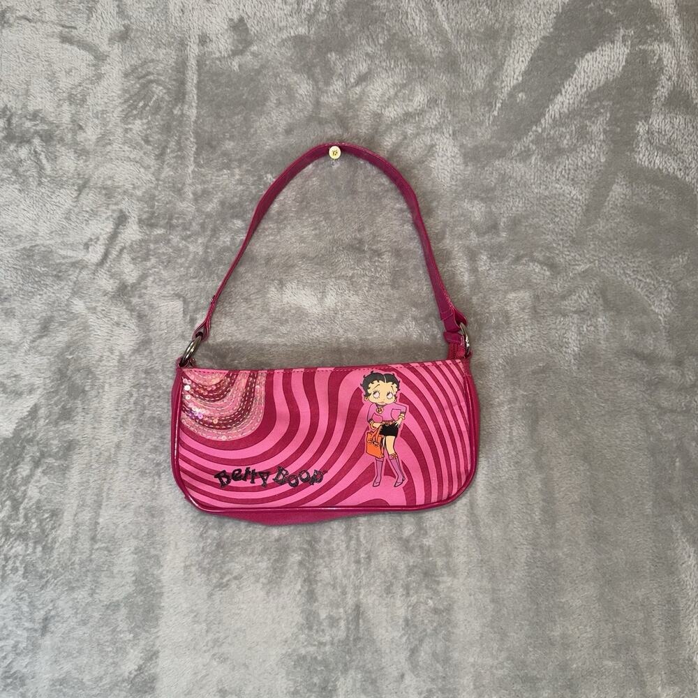 Y2K Betty Boop Small Shoulder Bag Pink Purse Hand Bag